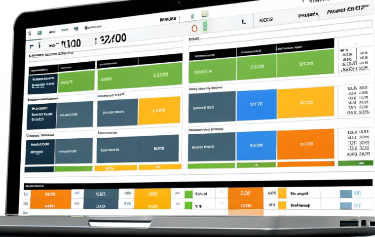 **

A well-organized interior design project management dashboard on a laptop screen. The dashboard features a detailed cost spreadsheet, a progress timeline with highlighted milestones, and communication logs with interior design professionals. The scene should convey a sense of control, transparency, and careful budget management.

**