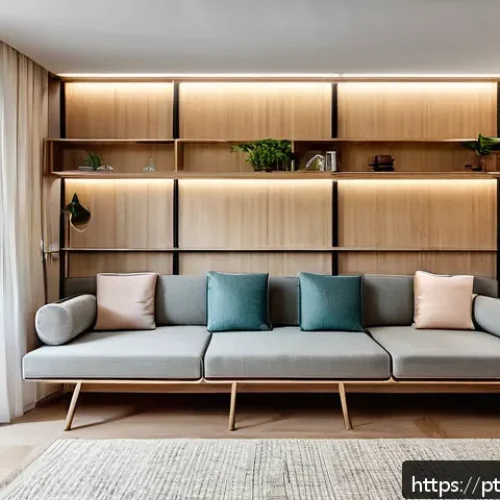 Home 30 홈디자인 현장에서의 문제 해결 사례 - A compact, modern São Paulo apartment living room designed as a multifunctional space, featuring cus...